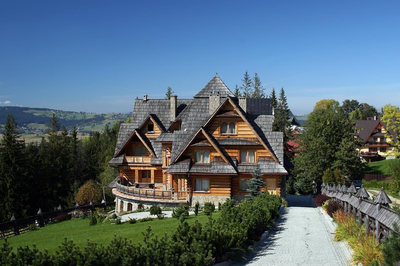 A completed architectural shingle roof
